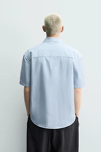 CHEMISE RELAXED FIT EFFET LAVÉ SPRAY