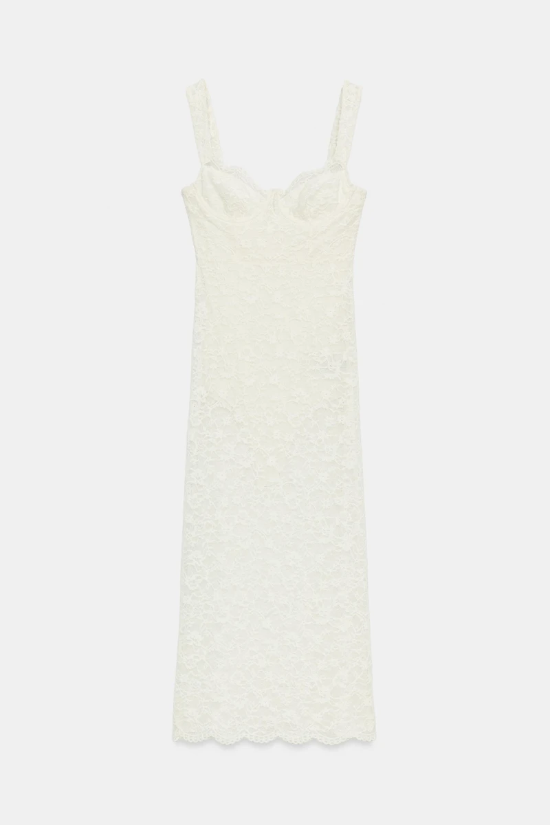 LACE MIDI DRESS