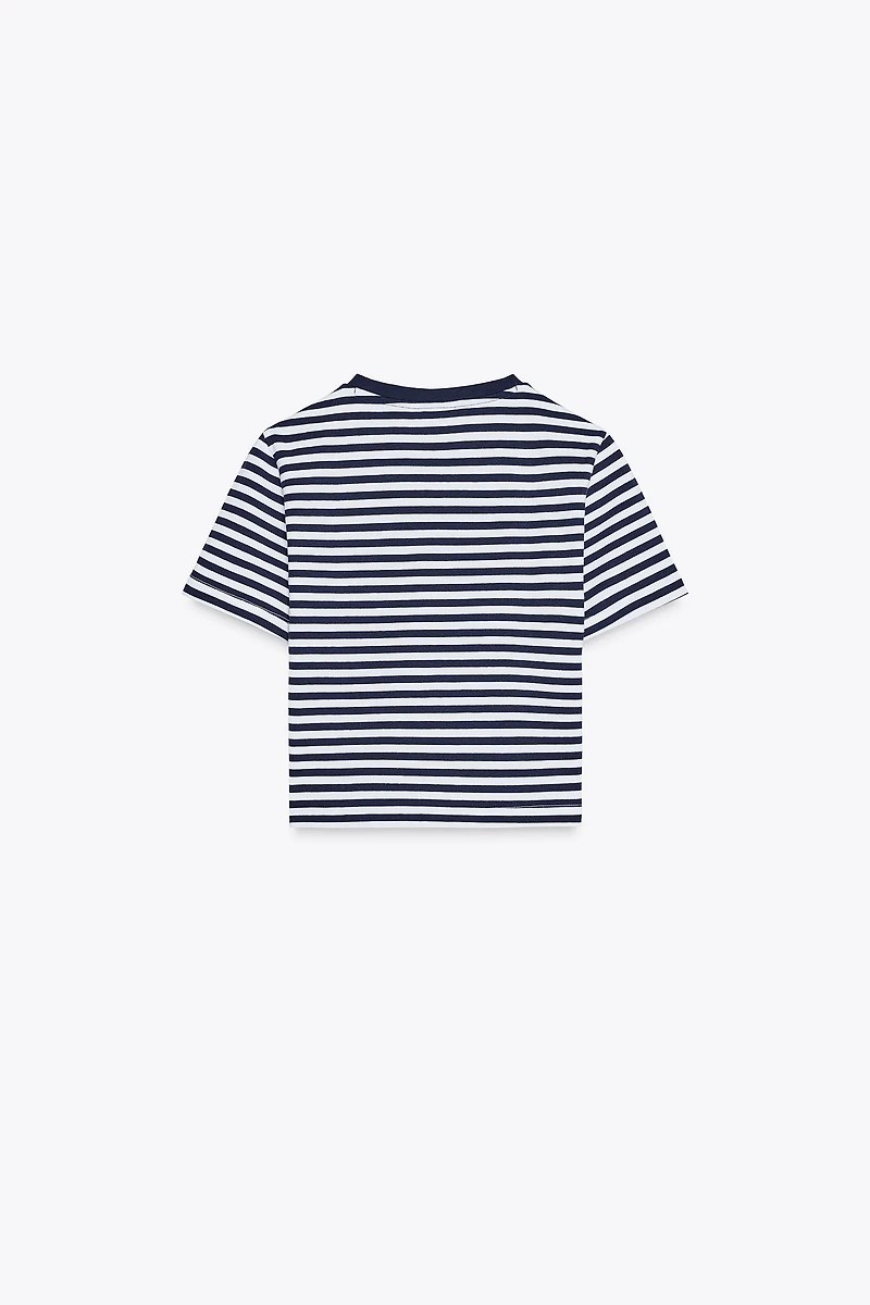 CROPPED STRETCH T-SHIRT