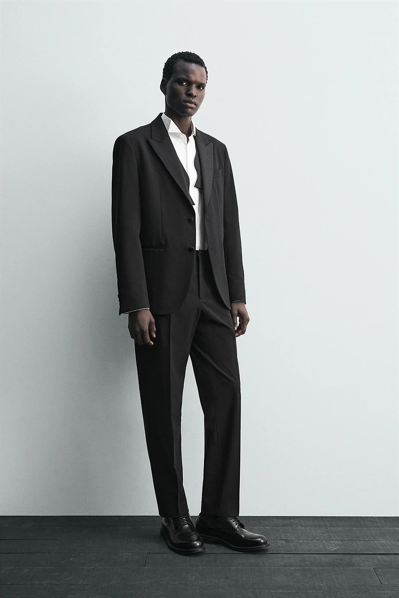 PANTALON DE COSTUME SMOKING AVEC LAINE