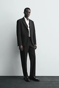 PANTALON DE COSTUME SMOKING AVEC LAINE