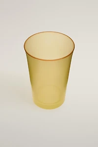 COLOURED GLASS TUMBLER