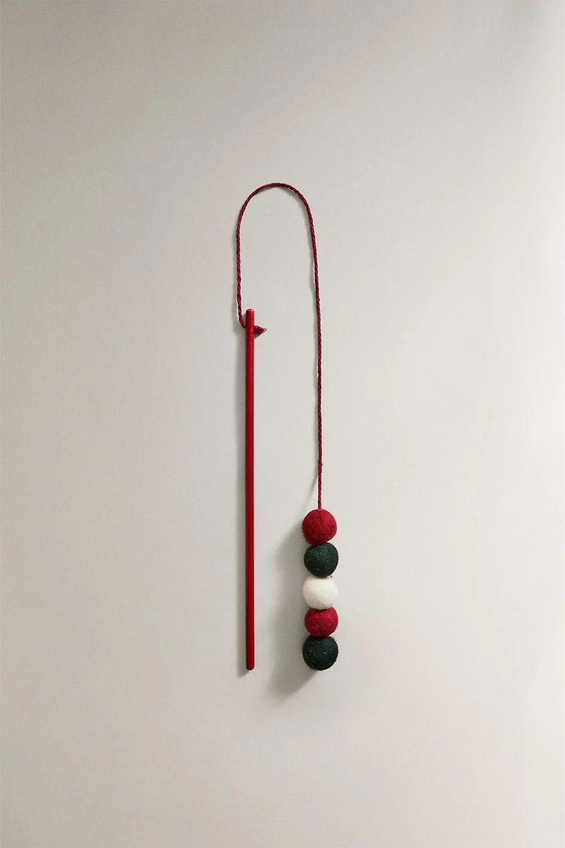CHRISTMAS PET TOY BALLS WAND