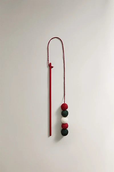 CHRISTMAS PET TOY BALLS WAND