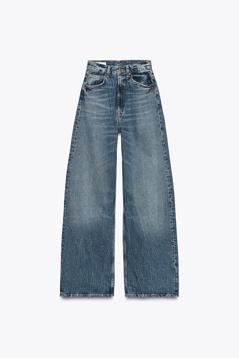 TRF EXTRA WIDE LEG HIGH WAIST JEANS