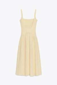 ROBE À BRETELLES TEXTURÉE
