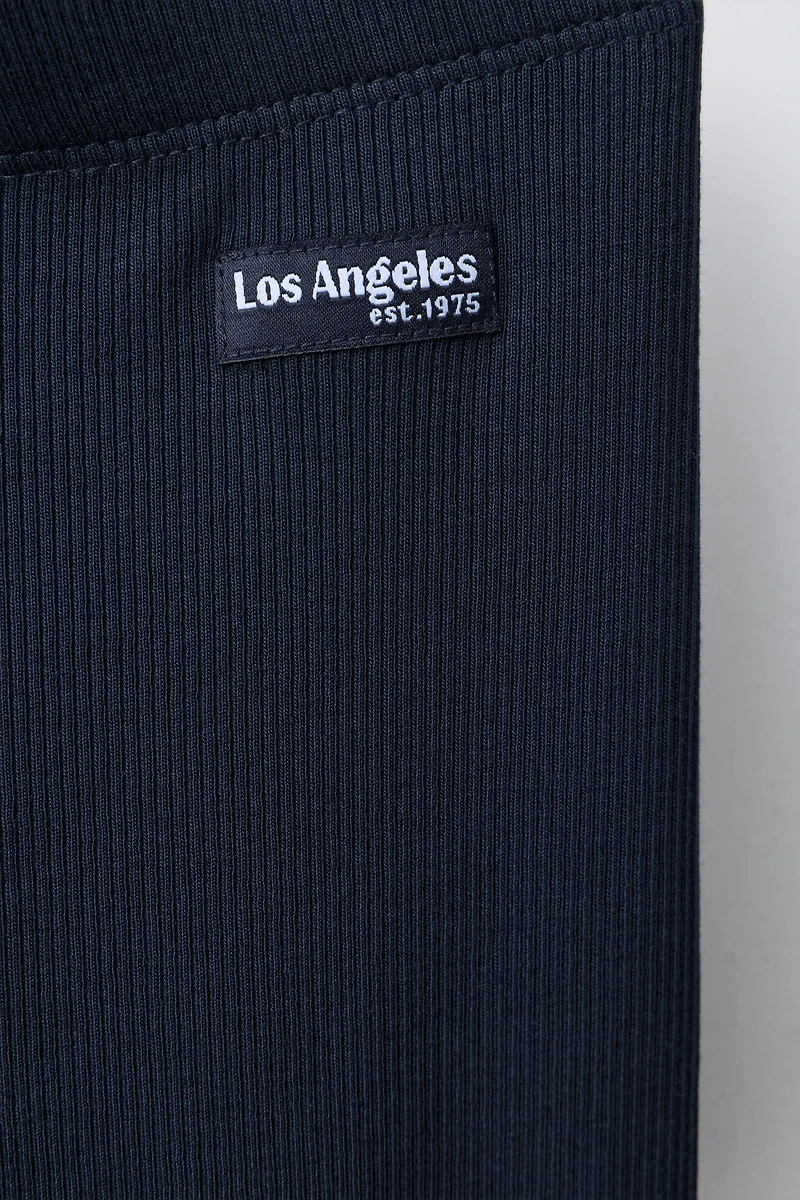 LEGGING CÔTELÉ ÉTIQUETTE