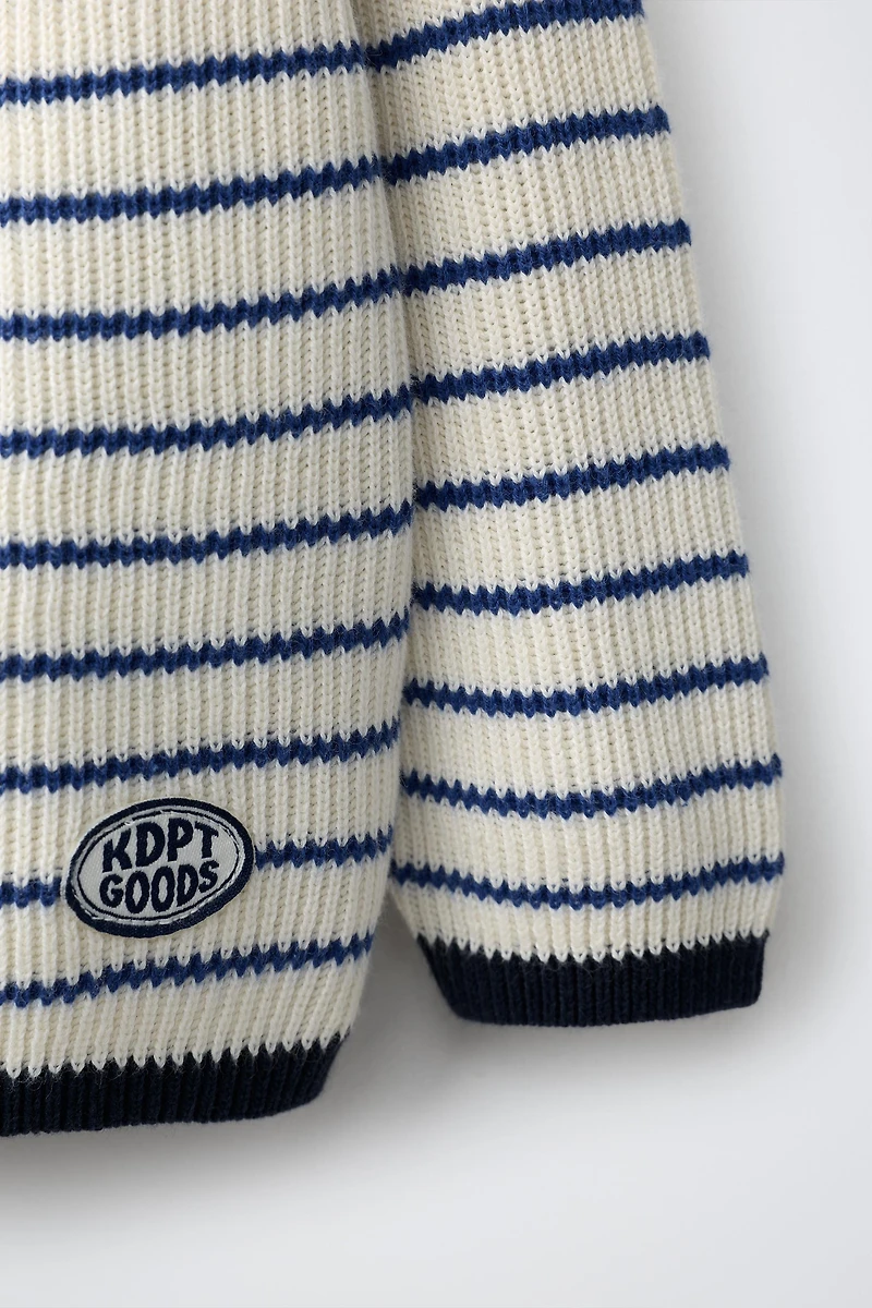 STRIPED KNIT JUMPER