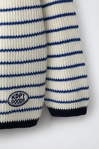 STRIPED KNIT JUMPER