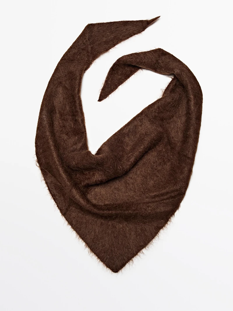 100% cashmere bandana