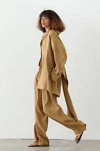 Pantalon wide leg à pinces