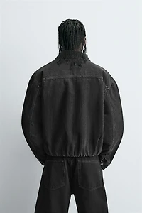 PADDED BOXY FIT DENIM JACKET