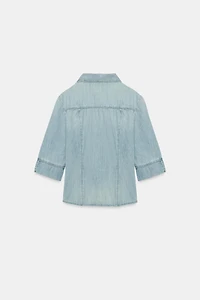 TRF FITTED DENIM SHIRT