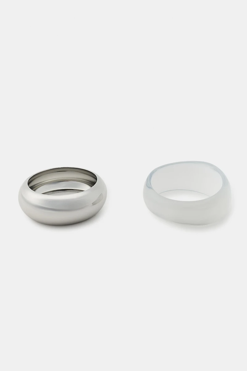 TWO-PACK OF COMBINATION CUFF BRACELETS