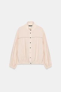 CONTRAST STITCH BALLOON TOP