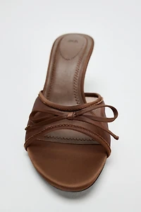 MESH BOW SANDALS