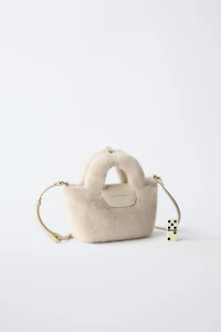 FAUX FUR CROSSBODY BAG