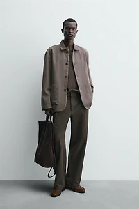 RELAXED FIT COTTON BLAZER