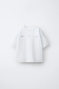 T-SHIRT EN INTERLOCK À INSCRIPTION