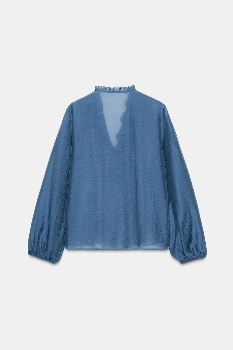 RUFFLED BLOUSE