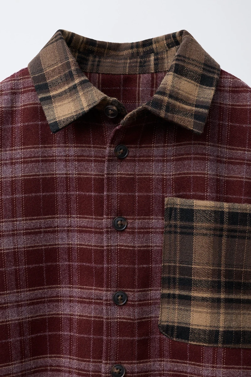 PLAID PRINT SHIRT