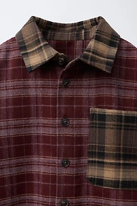 PLAID PRINT SHIRT