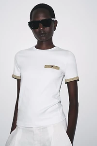 T-SHIRT FIL MÉTALLISÉ