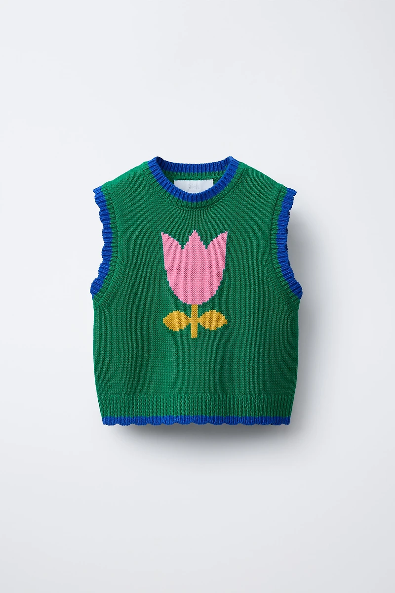 TULIP KNIT VEST