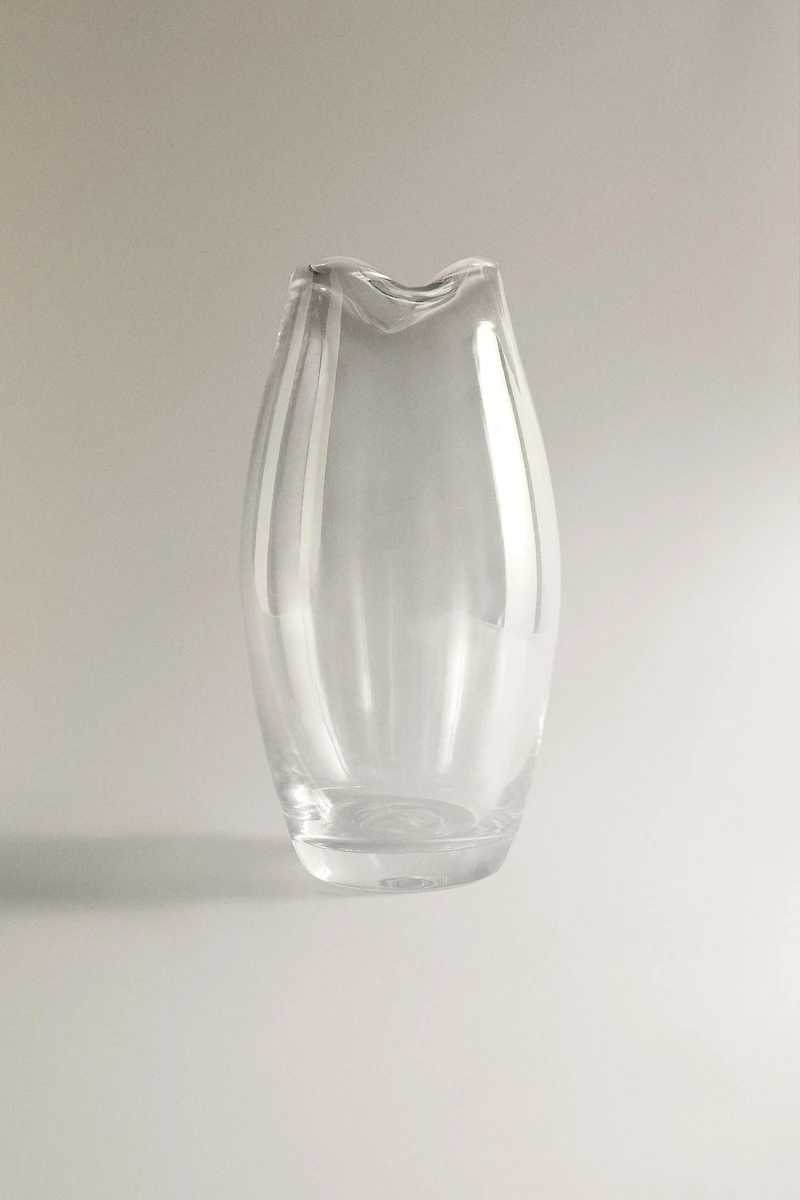 VASE WITH A HIGH IRREGULAR NECK