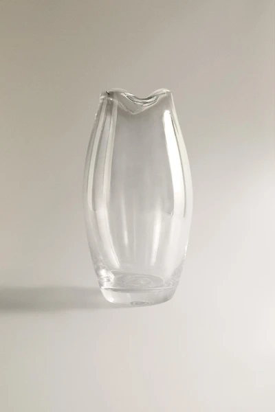 VASE WITH A HIGH IRREGULAR NECK