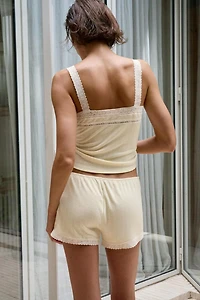 POINTELLE LACE TOP