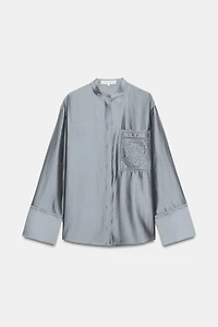 EMBROIDERED POCKET SHIRT ZW COLLECTION