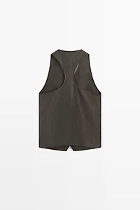 Gilet 100 % lin