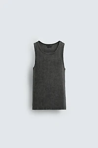 RIBBED KNIT TANK TOP