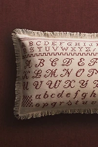 CHRISTMAS ALPHABET THROW PILLOW COVER
