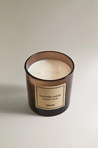 (350 GR) BOUGIE PARFUMÉE LEATHER AMBER