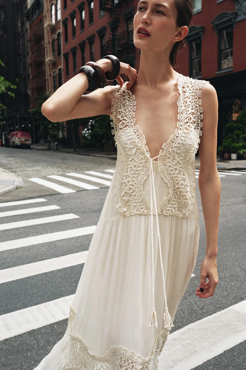 COMBINATION LACE SLIP DRESS