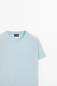 Pull à manches courtes 100 % cachemire