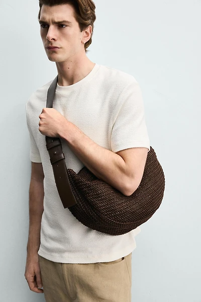 WOVEN SHOULDER BAG