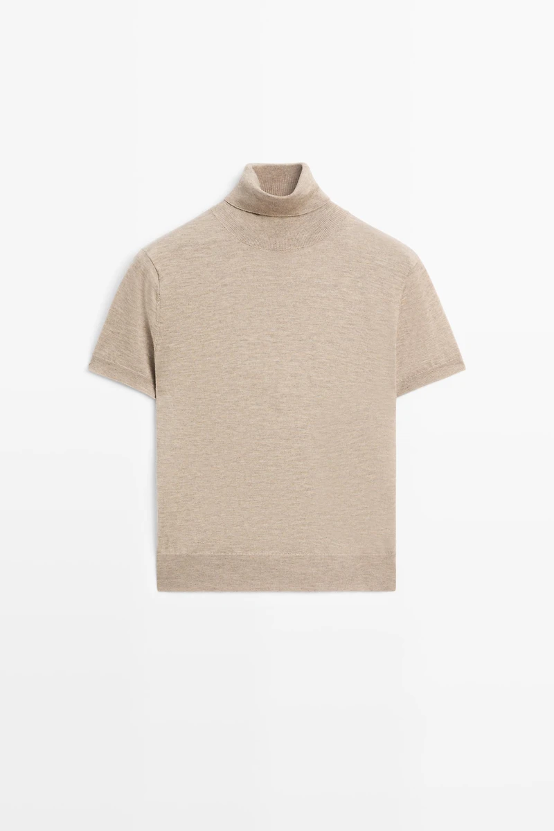 Turtleneck knit sweater