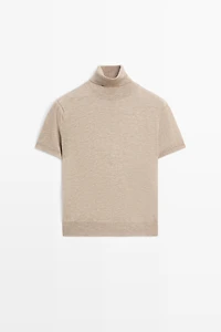 Turtleneck knit sweater