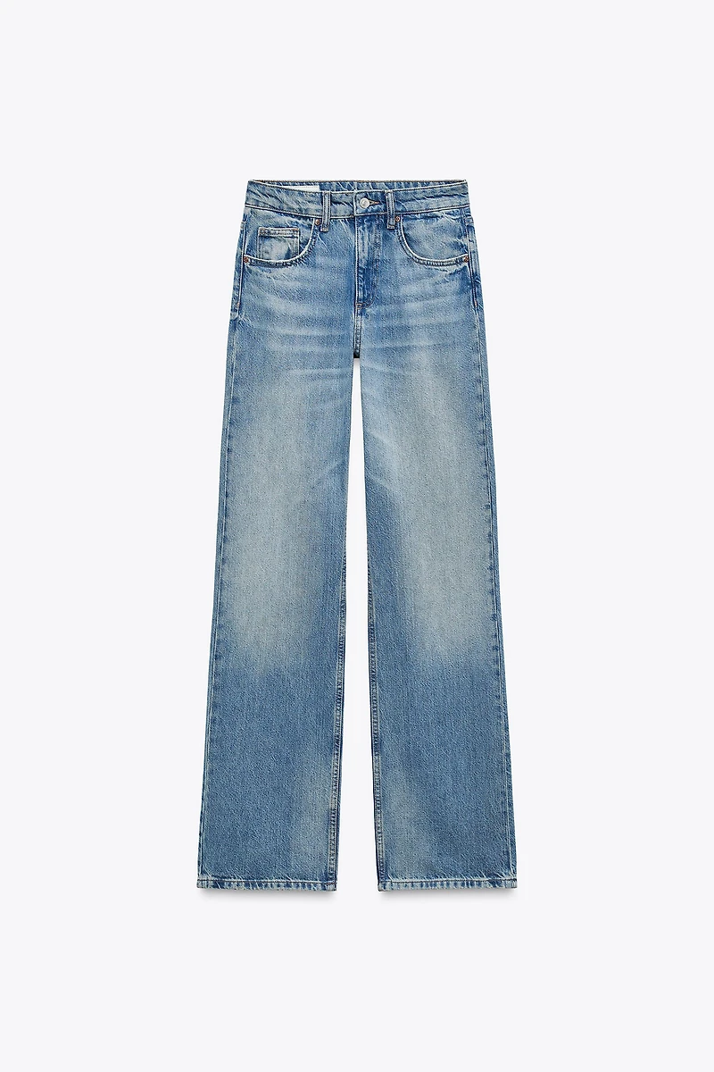 TRF MID-RISE WIDE LEG JEANS
