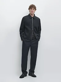 Cropped linen jacket