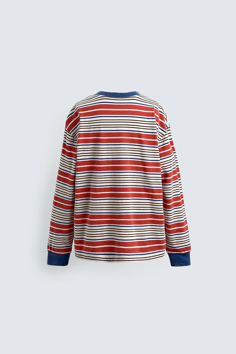 T-SHIRT RAYURES ÉCUSSON HARRY LAMBERT FOR ZARA X DISNEY