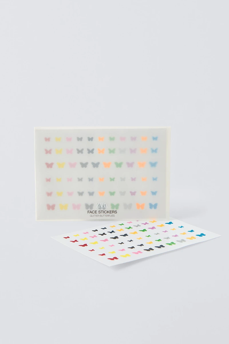 GLITTER BUTTERFLIES ZARA FACE STICKERS