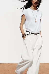 T-SHIRT DÉLAVÉ À MANCHES COURTES