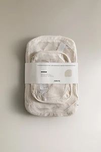 SET OF STRIPED TRAVEL ORGANIZERS (SET OF 3)