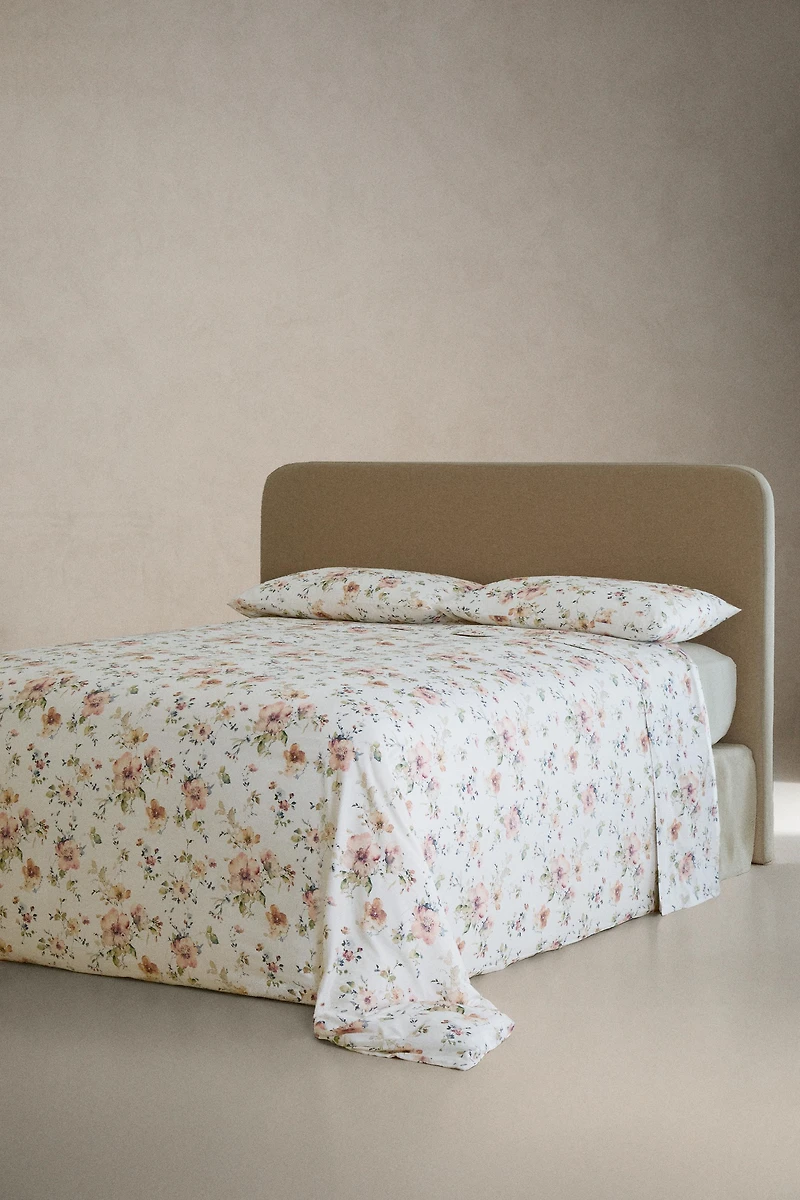 COUETTE SATIN FLEURS SAUVAGES (300 FILS)