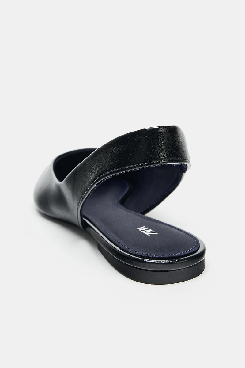 POINTED TOE SLINGBACK BALLET FLATS