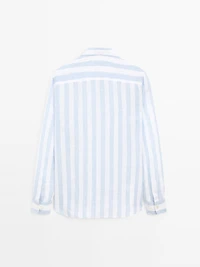 Regular fit wide stripe shirt